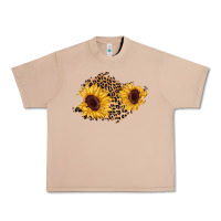 Burro sunflower leopard patch Urban Heavy Tee - AdoDesignShop