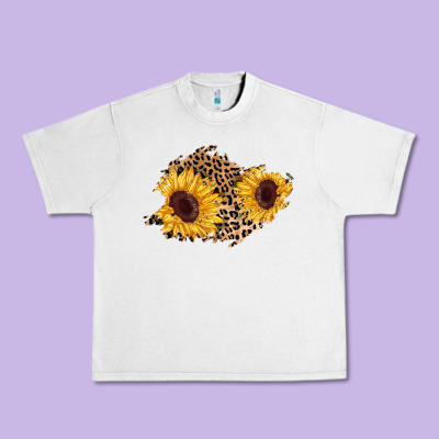 Sunflower Leopard Patch Urban Heavy Tee Designed By Adodesignshop