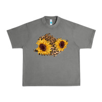 Tornado sunflower leopard patch Urban Heavy Tee - AdoDesignShop