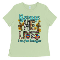 Matcha because he lives i can face tomorrow Ladies Tee - Zillion Design Studio