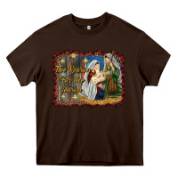 Chocolate Brown jesus is the reason for the season Heavy Core Tee - RanaPortraitStore