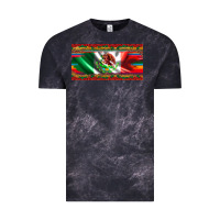 Cloud Black mexico flag serape roses leopard and glitter licanse plate Vintage Tee - Artiststas