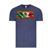 Vintage Denim mexico flag serape roses leopard and glitter licanse plate Vintage Tee - Artiststas