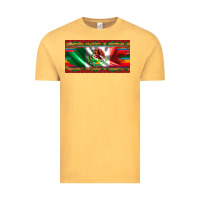 Mexico Flag Serape Roses Leopard And Glitter Licanse Plate Vintage Tee | Teevron
