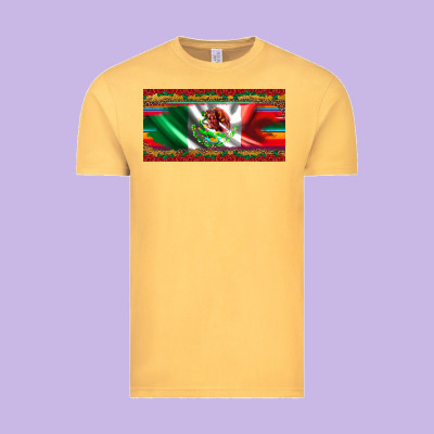 Mexico Flag Serape Roses Leopard And Glitter Licanse Plate Vintage Tee Designed By Artiststas