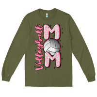 Army Green volleyball mom Long Sleeve Tee - MaliasSmallBusiness