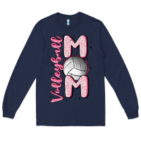 Navy volleyball mom Long Sleeve Tee - MaliasSmallBusiness