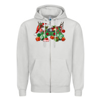 Dove Grey Christmas Game Controller Zipper Hoodie - MaliasSmallBusiness