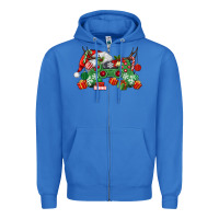 True Royal Christmas Game Controller Zipper Hoodie - MaliasSmallBusiness