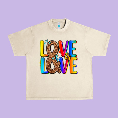 Pride Lgbtqi Love Is Love Urban Heavy Tee Designed By Adodesignshop