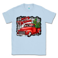 Dusty Blue merry christmas red truck christmas trees Classic Tee - Jasminsmagicworld