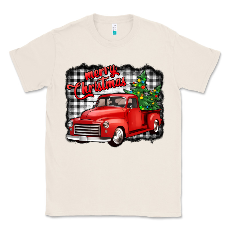 Merry Christmas Red Truck Christmas Trees Classic Tee by Jasminsmagicworld | Teevron