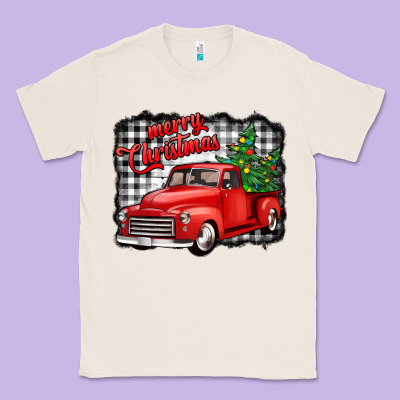 Merry Christmas Red Truck Christmas Trees Classic Tee Designed By Jasminsmagicworld