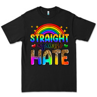 Black straight against hate Premium Tee - Zillion Design Studio