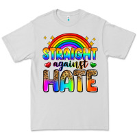 Dove Grey straight against hate Premium Tee - Zillion Design Studio