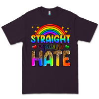 Plum straight against hate Premium Tee - Zillion Design Studio