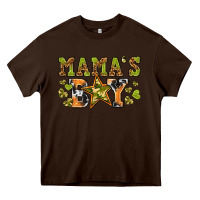 Chocolate Brown mamas boy Heavy Core Tee - texasbilliewilder