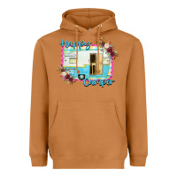 Meerkat Happy Camper With Flowers Heavyweight Hoodie - Bettercallsaul