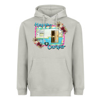 Moon Dust Happy Camper With Flowers Heavyweight Hoodie - Bettercallsaul