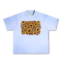 Grape Ice sunflower leopard background Urban Heavy Tee - AdoDesignShop