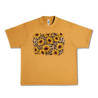 Peanut Butter sunflower leopard background Urban Heavy Tee - AdoDesignShop