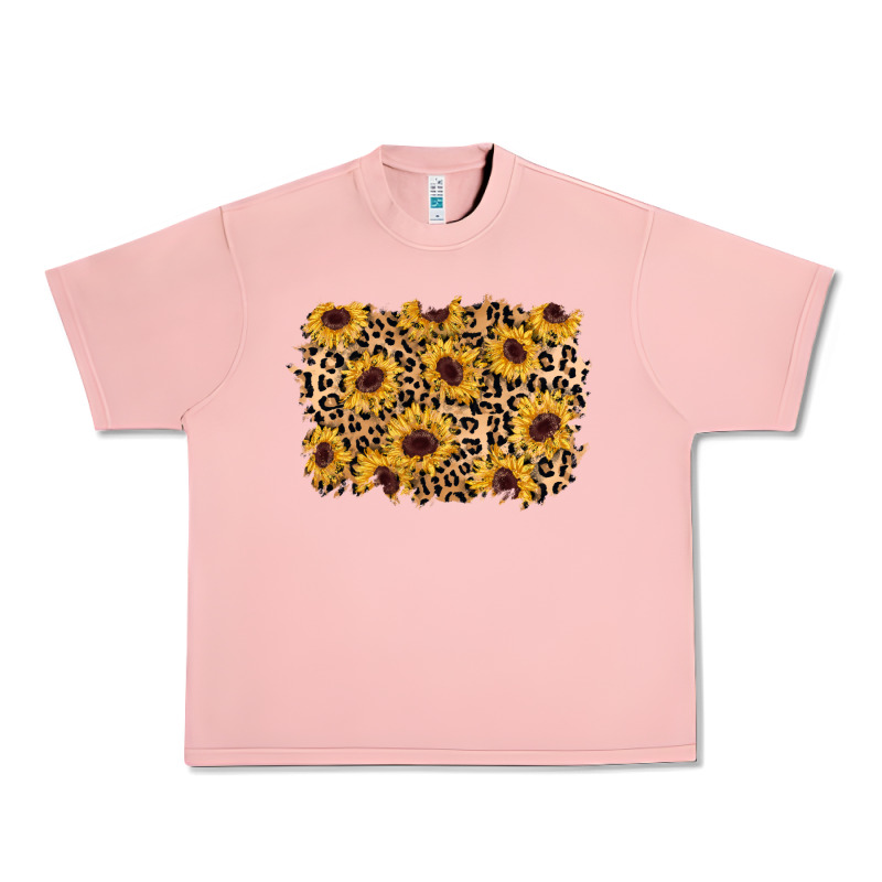 Sunflower Leopard Background Urban Heavy Tee by AdoDesignShop | Teevron