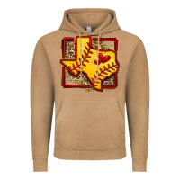 Vintage Camel leopard softball texas map Vintage Hoodie - Jasminsmagicworld