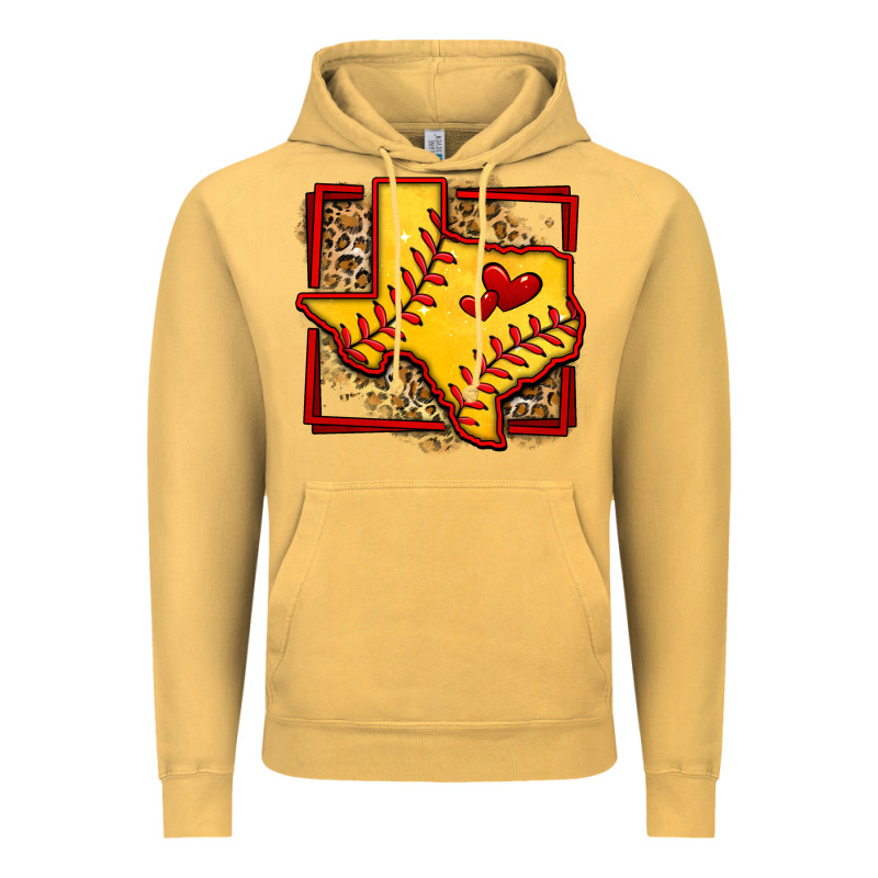 Leopard Softball Texas Map Vintage Hoodie by Jasminsmagicworld | Teevron