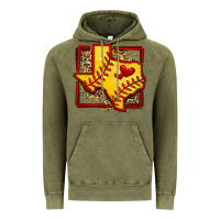 Vintage Olive leopard softball texas map Vintage Hoodie - Jasminsmagicworld