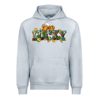 Heather Grey Lucky beers St. Patrick's Day Urban Hoodie - CowGirlArtShop