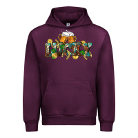 Mauve Wine Lucky beers St. Patrick's Day Urban Hoodie - CowGirlArtShop