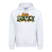 White Lucky beers St. Patrick's Day Urban Hoodie - CowGirlArtShop