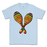 Dusty Blue mexican maracas Classic Tee - AdoDesignShop