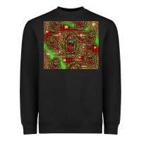 Black our lady of Guadalupe Christmas Heavyweight Sweatshirt - Jasminsmagicworld
