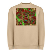 Mushroom our lady of Guadalupe Christmas Heavyweight Sweatshirt - Jasminsmagicworld