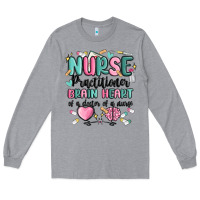 Heather Grey nurse practitioner Long Sleeve Tee - MaliasSmallBusiness