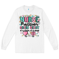 White nurse practitioner Long Sleeve Tee - MaliasSmallBusiness