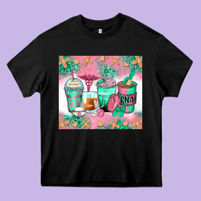 Certified Nursing Assistant Coffee Cups Heavy Core Tee Designed By Zillion Design Studio