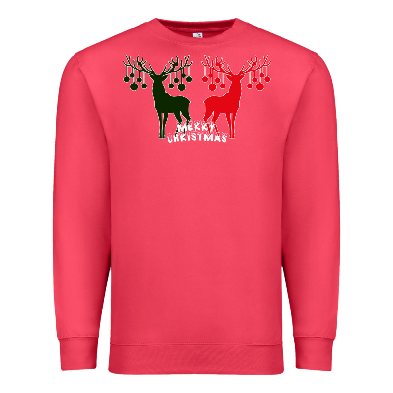 Merry Christmas Reindeer Premium Sweatshirt by Bettercallsaul | Teevron