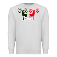 Dove Grey Merry Christmas Reindeer Premium Sweatshirt - Bettercallsaul