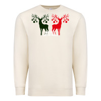 Sandshell Merry Christmas Reindeer Premium Sweatshirt - Bettercallsaul