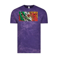 Cloud Purple mexico flag cowhide leopard sunflower and roses licanse  plate Vintage Tee - Artiststas