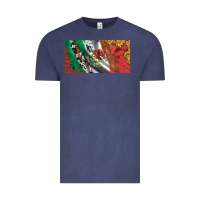 Vintage Denim mexico flag cowhide leopard sunflower and roses licanse  plate Vintage Tee - Artiststas
