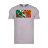 Vintage Zinc mexico flag cowhide leopard sunflower and roses licanse  plate Vintage Tee - Artiststas
