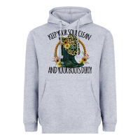 Heather Grey Keep Your Soul Clean And Your Boots Dırty Cowgirl Boots Heavyweight Hoodie - Bettercallsaul