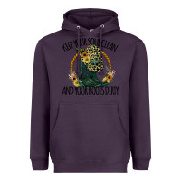Plum Keep Your Soul Clean And Your Boots Dırty Cowgirl Boots Heavyweight Hoodie - Bettercallsaul