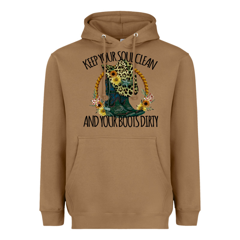 Keep Your Soul Clean And Your Boots Dırty Cowgirl Boots Heavyweight Hoodie by Bettercallsaul | Teevron