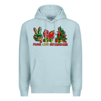 Blue Mist Peace love Nutcrackers Premium Hoodie - NancyCooperArtShop
