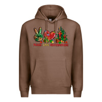 Chestnut Peace love Nutcrackers Premium Hoodie - NancyCooperArtShop