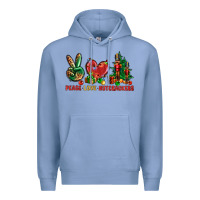 Colony Blue Peace love Nutcrackers Premium Hoodie - NancyCooperArtShop